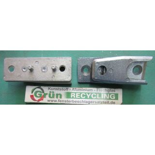 Schließblech 57 x 21 mm Nut 20 mm 2 Haltezapfen einstellbar verstellbar FachS177/14