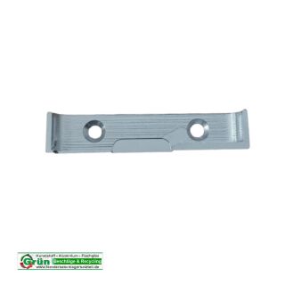 GEZE Schließblech links H128/181 Nachbau in hell verzinkt 78 x 16mm VR5/162