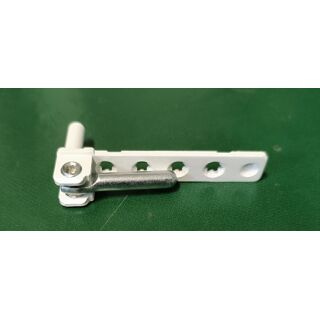 MACO Ecklager 80 x17mm. 2 Haltezapfen 7 x 22mm & 7 x 3mm, Zapfen 30 x 7mm Weiß FachVR3/032