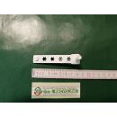 MACO Ecklager 80 x17mm. 2 Haltezapfen 7 x 22mm & 7 x 3mm, Zapfen 30 x 7mm Weiß FachVR3/032