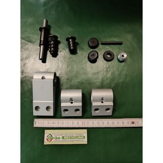 SAVIO Türband 3-teilig Silber 20mm Drehpunkt, 78mm Lochabstand und 103mm FachP3741