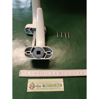 SAVIO Metalltürdrücker Drückerpaar Türgarnitur Weiß Vierkant 8x94mm Lochabstand 43mm und 50mm FachVR3/036