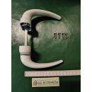 SAVIO Metalltürdrücker Drückerpaar Türgarnitur Weiß Vierkant 8x94mm Lochabstand 43mm und 50mm FachVR3/036