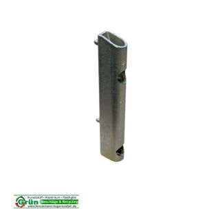 ROTO Eckband 855210001000, 80001, 903 800, 249629 249692 729538, 85 x 10,5 mm, 2 Haltezafen 5 x 3 mm, Nut 7 mm Silber FachVR4/009