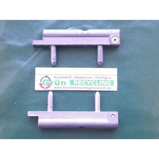 WINKHAUS Eckband FK-F20-6/20, 90 x 11 mm, Falz 9 mm, 2 Haltezapfen 21 x 6 mm, Silber , mit Flügelbremse FachVR4/017