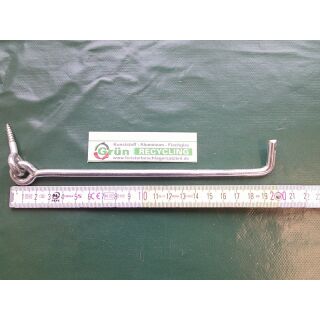 Sturmhaken - Fensterhaken zum eindrehen 20 cm RaumX1037