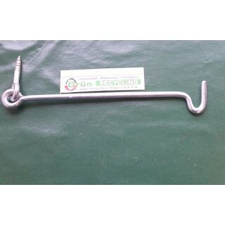 Sturmhaken - Fensterhaken zum eindrehen 20 cm RaumX1038