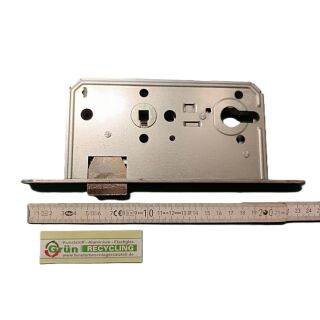 BMH Objektschloss Einsteckschloss PZ/W 55mm Dorn, 72mm Entfernung, 8mm Vierkant, Stulp 235x20mm Rund, Rechts VKW2/33