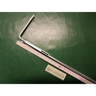 SCHÜCO STRENGER Mittelverschluss 74.23  mit 2 Rollzapfen Gesamtlänge 1460mm Rollzapfen Rollzapfen von unten gemessen auf Höhe 90mm und 790mm NACHBAU