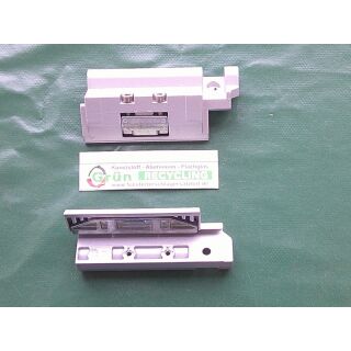 HUECK Scherenlager Axerlager Links - Silber für Aluminiumfenster zum Klemmen RaumX1100