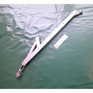 HUECK AUBI Schere Gr 40 - Länge 400 mm - Rechts Silber für Aluminumfenster - Scherenkopfdurchmesser 6mm RaumX1112