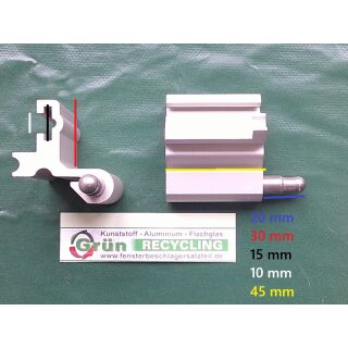 HUECK Eckband für Aluminiumfenster - zum Klemmen - Silber Links RaumX1132
