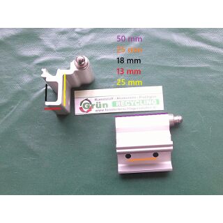 HUECK Alu Eckband zum Klemmen - Silber Rechts 905555 RaumX1134