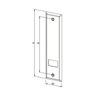 Abdeckung für Gurtwickler Lochabstand 135 mm 22 mm Gurt Weiß FachVR8/069
