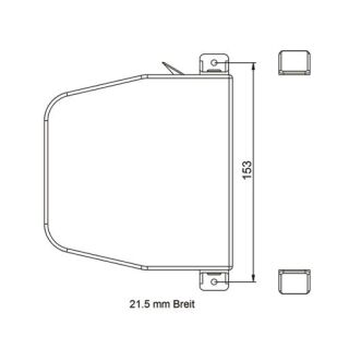 Rolladengurtwickler mini schwenkbar braun15 mm Gurt und 5m langen Gurt VR8/021
