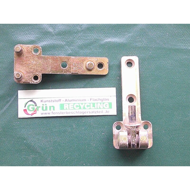 MACO Ecklager 6400 80-1, 79 x 15 mm, unten breite 32 mm, 3 Haltezapfe ...