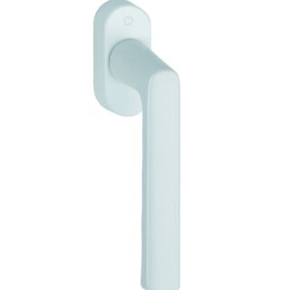 HOPPE Fenstergriff Hamburg 0700L/U26 F9016 Verkehrsweiß Stift 32-42mm längenvariabel, mit Schrauben M5X45/50 FachVRFR/54 + HalleH3