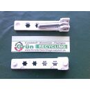 MACO Ecklager 80 x17mm, Zapfen 30x7mm Weiß...