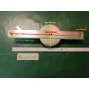 Aufschraubgurtwickler Gurtwickler 8m, vernickelt feststehend, LA 257mm Ø 85mm Lochabstand 255mm FachVR8/028
