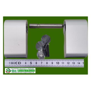 WSS Schlechtendahl 3D- Plus Türband PLANAR, 2-teilig, Achsabstand 92mm, Drehpunkt 23mm, Silber AI E6/C-0 elox. FachP4927