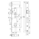 Systeq Wilka Rohrrahmenschloss 1433 35/92/8 Flachstulp...