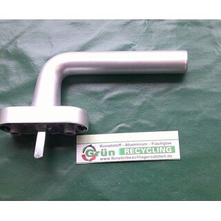 NOTTER Griff Fenstergriff für Einsteck / Einbohrgetriebe - rund L Form EV1 Silber 02075001 FachP1590
