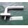 NOTTER Griff Fenstergriff für Einsteck / Einbohrgetriebe - rund L Form EV1 Silber 02075001 FachP1590