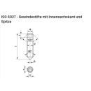 Gewindestifte mit Innensechskant und Spitze ISO 4027,...