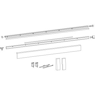 HAUTAU Schienensatz HKS 200 Z weiß    FFB 1250- 1450mm BL= 3030mm ( Versand nur mit Spedition möglich. Bitte per Mail anfragen)