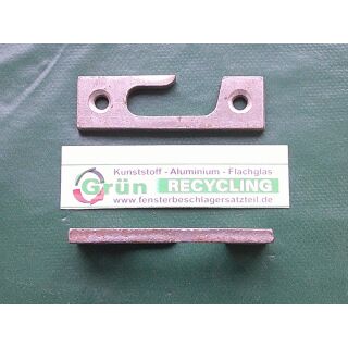Schließblech Kantig für Kantengetriebe 70 x 20 x 6 mm SchrankP302/5