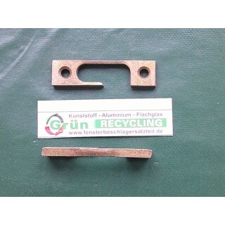 Schließblech Kantig für Kantengetriebe 65 x 16 x 5 mm SchrankP303/3