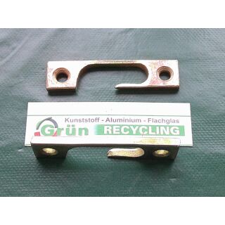 Schließblech Kantig für Kantengetriebe 70 x 16 x 5 mm SchrankP303/4
