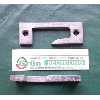 Schließblech Kantig für Kantengetriebe 70 x 24 x 6 mm SchrankP303/5