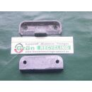 Schließblech Druckguss 57 x 18 x 8 mm - Lochabstand...