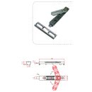 Kantenriegel - Stulpriegel Stulphebel 96 x 16 mm SchrankP308/4