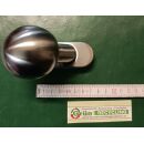 Kugelkopf Ø50mm gekröpft drehbar auf Ovalrosette 70x33x13mm Vierkant 9mm mit Befestigungsschraube M6x6mm FachX2879