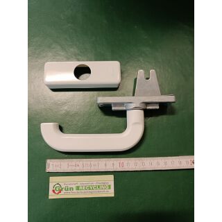 SCHÜCO Fenstergriff Getriebe Handhebel Weiss Lochabstand 95mm FachP5204