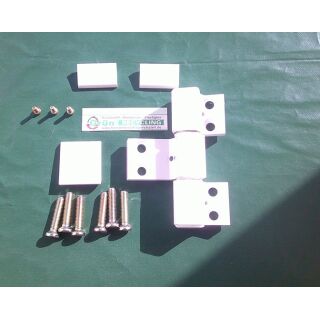 HUECK Türband 3-tlg. Drehpunkt 20mm, Befestigungsabstand 62,5mm , Band 130mm Weiß FachP4194