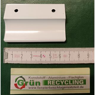 Balkontürgriff Ziehgriff Aluminium in Weiß 64 x 40x13mm, Lochabstand 40mm Raum3R7/24