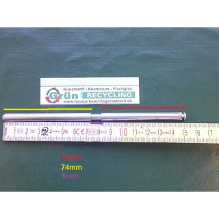 ROTO NT Axerlagerstift Scherenlagerstift 153 x 8mm 562065 SchrankP341/1