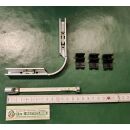 HAUTAU Eckumlenkung für 2-flügelige Fenster PRIMAT FL190 mit Zubehör Kipp ein und Klapp auswärts schwarz RAL 9005 Raum3R7/27