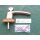 ROTO ROTOLINE Fenstergriff Absperrbar Bronze - Vierkant 38 x 7mm - Lochabstand 43mm FachP4232