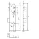KFV 28 Rohrrahmenschloss 30/92/24/8 5mm vorstehend PZW R/L Flachstulp 24x245 mm VKW1/260