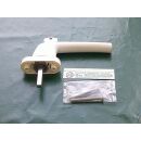 ROTO Fenstergriff SAMBA abschließbar Alu Weiß mit Logo - 100 Nm inkl. Schrauben 5x50mm - Vierkant 43 x 7mm - Lochabstand 43mm FachP4233