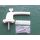 ROTO Fenstergriff SAMBA abschließbar Alu Weiß mit Logo - 100 Nm inkl. Schrauben 5x50mm - Vierkant 43 x 7mm - Lochabstand 43mm FachP4233