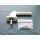 ROTO Fenstergriff SAMBA abschließbar Alu Weiß mit Logo - 100 Nm inkl. Schrauben 5x50mm - Vierkant 43 x 7mm - Lochabstand 43mm FachP4233