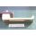 SIEGENIA Hebel PSK Portal absperrbar - Handhebel Neusilber , Rosette Graubraun 828502 - Vierkant 32 x 7mm - Lochabstand 43 mm FachP4236