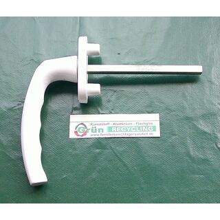 HOPPE Fenstergriff Weiß - Vierkant 110 x 7mm - Lochabstand 43mm FachP4240