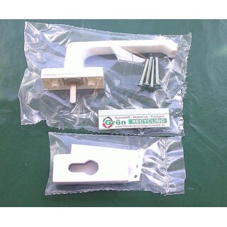 GU Dirigent Drehgriff Innen - mit PZ , K-13811-00-0-7 Weiß Vierkant 30mm x 7 - Lochabstand 43mm Rosette Eckig FachP4242
