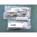 GU Dirigent Drehgriff Innen - mit PZ , K-13811-00-0-7 Weiß Vierkant 30mm x 7 - Lochabstand 43mm Rosette Eckig FachP4242